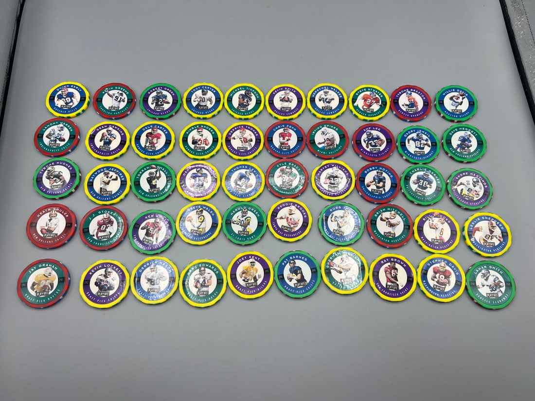 1997 Playoff Chip Shots Football Complete #201 Through #250 Set: 1997 Playoff Chip Shots Football Complete #201 Through #250 Set