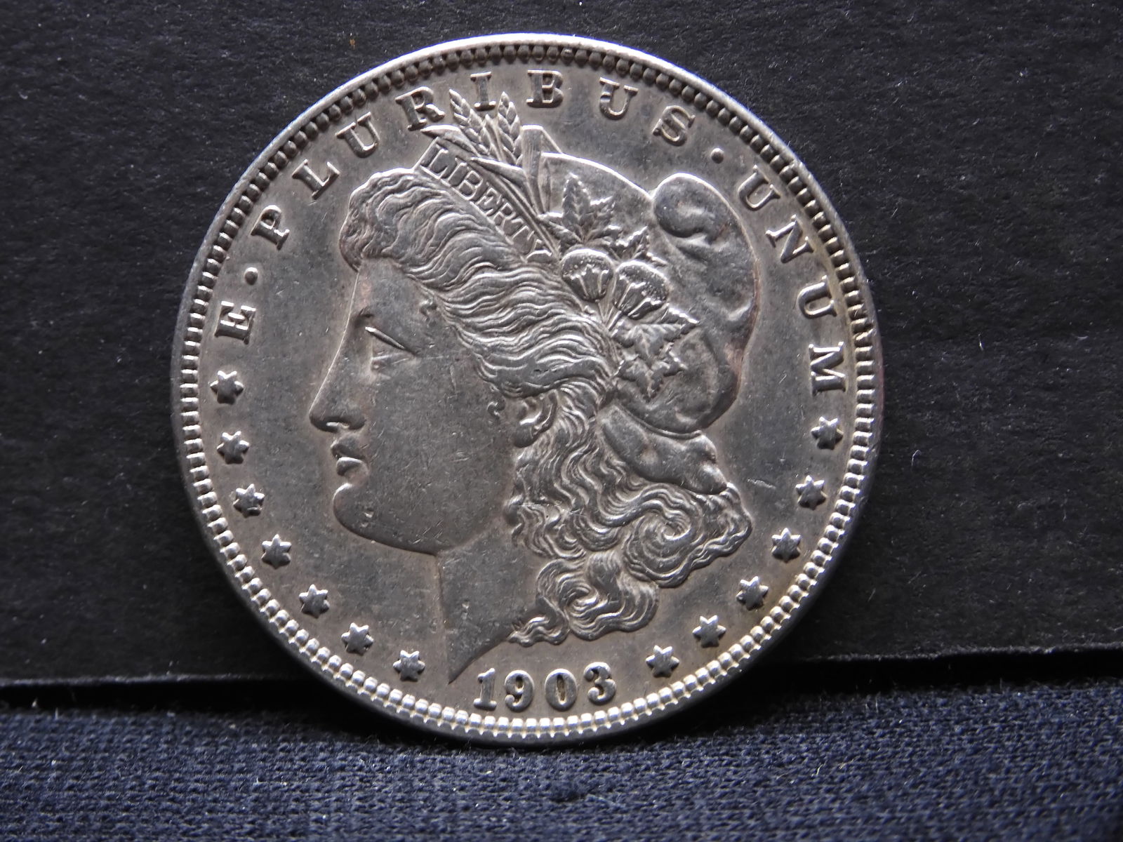 1903 Semi-Key Date Morgan Silver Dollar. (1 of 2)