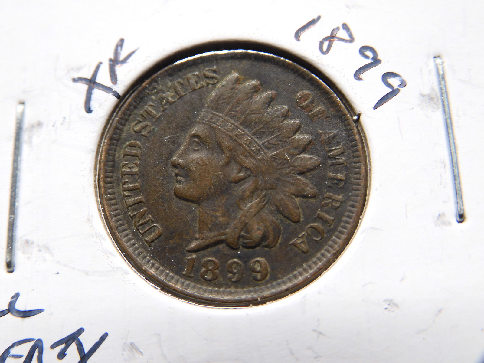 1899 Indian Head Penny - Full Liberty w/Diamonds! - Great Details! (1 of 3)