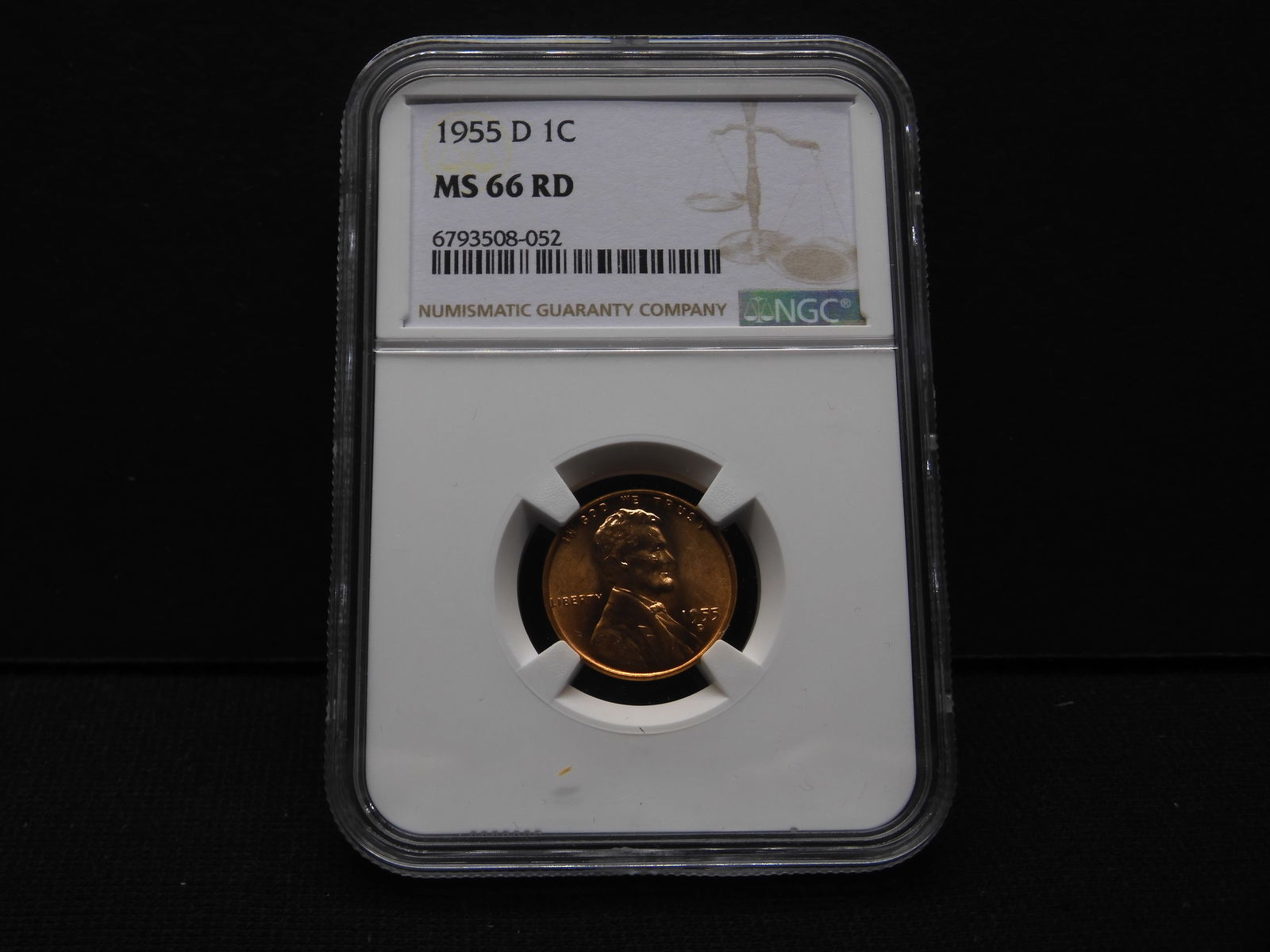 1955-D Lincoln Wheat Cent - NGC MS66 RD (1 of 4)