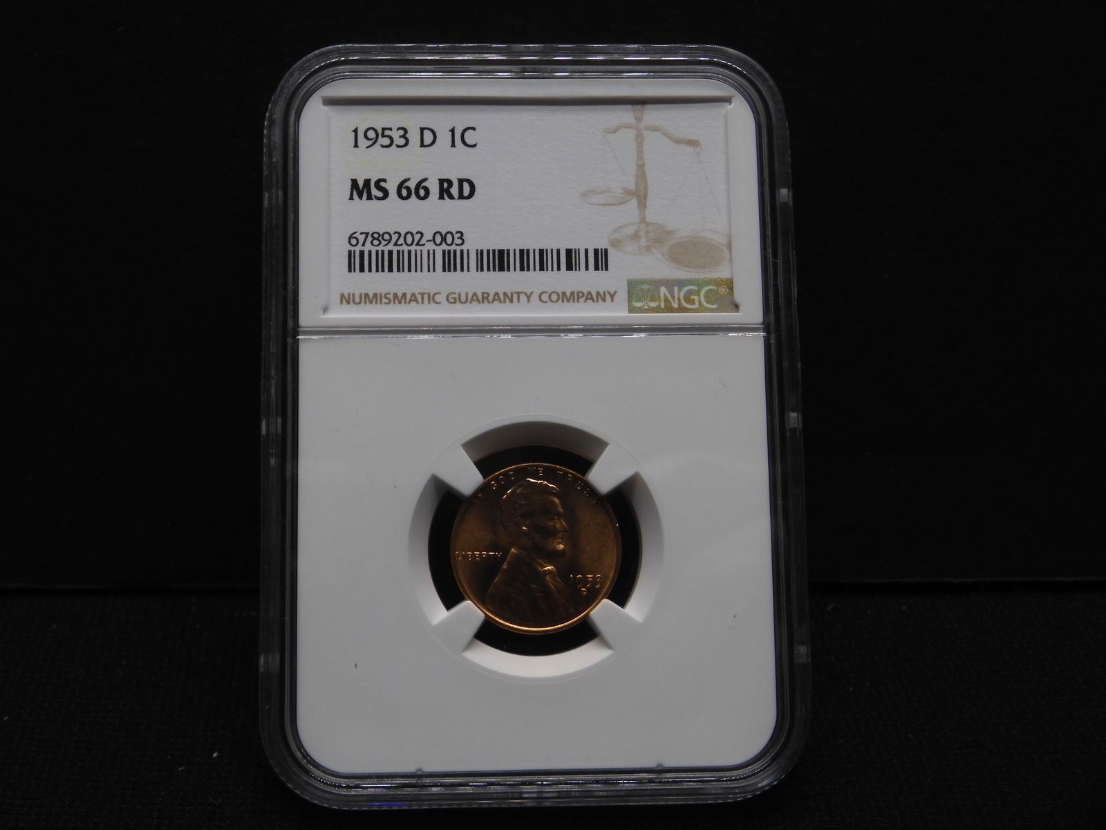1953-D Lincoln Wheat Cent - NGC MS66 RD (1 of 4)