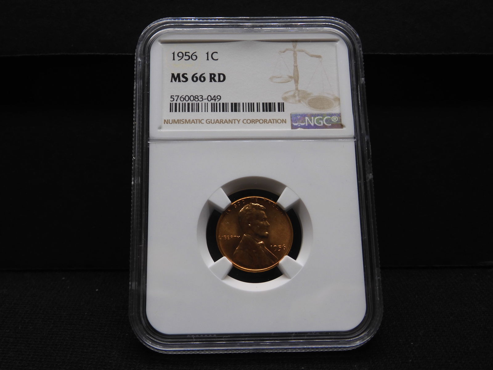 1956 Lincoln Wheat Cent - NGC MS66 RD (1 of 4)