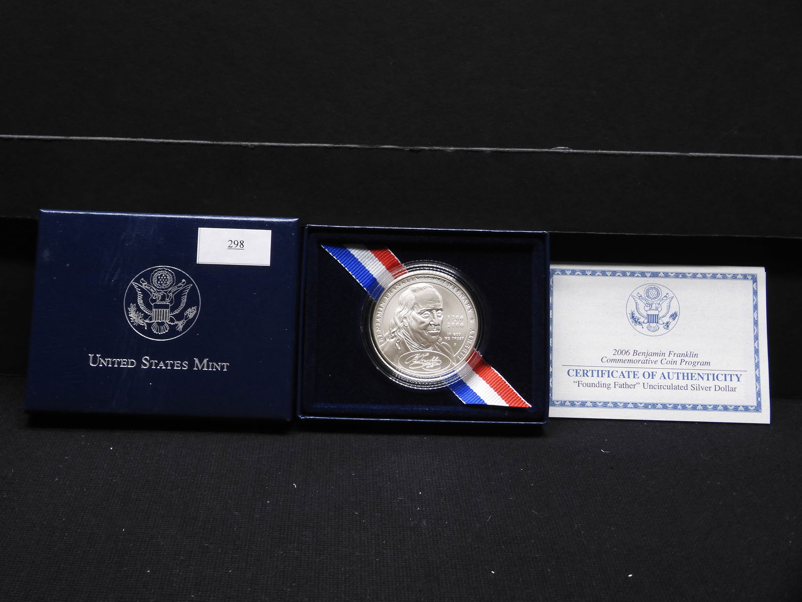 2006-P Benjamin Franklin "Founding Father" Uncirculated Silver Dollar - OGP (1 of 4)