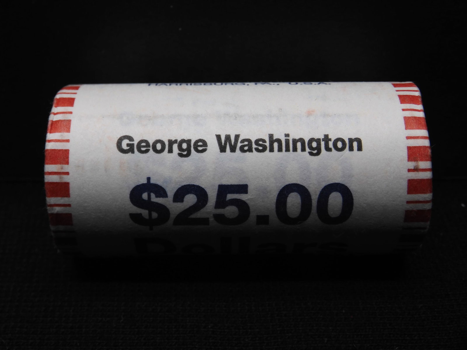 Roll of 25 George Washington Presidential Dollars: Roll of 25 George Washington Presidential Dollars