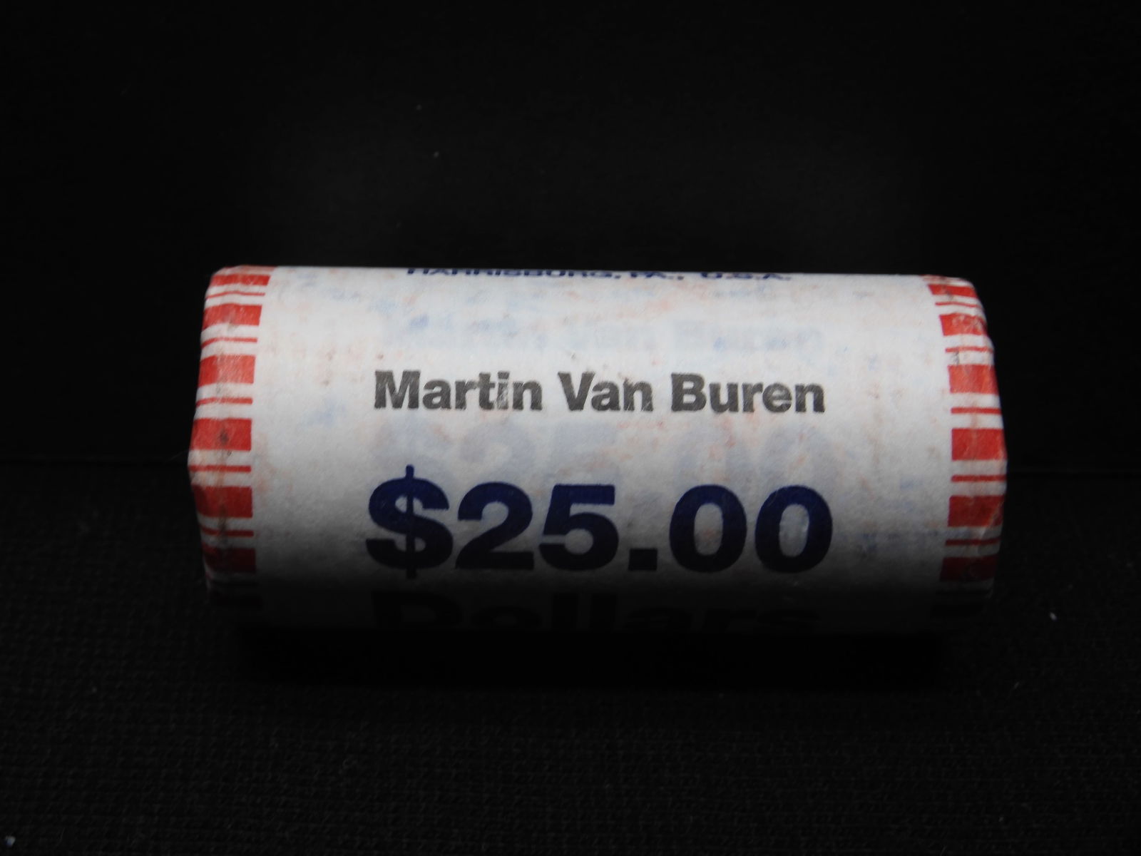 Roll of 25 Martin Van Buren Presidential Dollars (1 of 3)