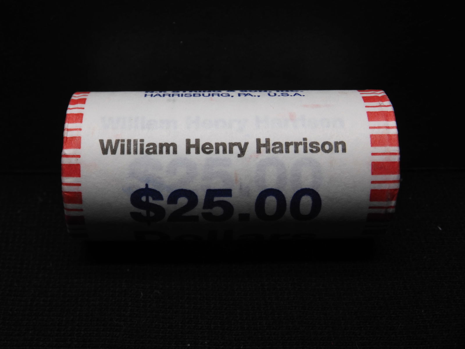 Roll of 25 William Henry Harrison Presidential Dollars (1 of 3)