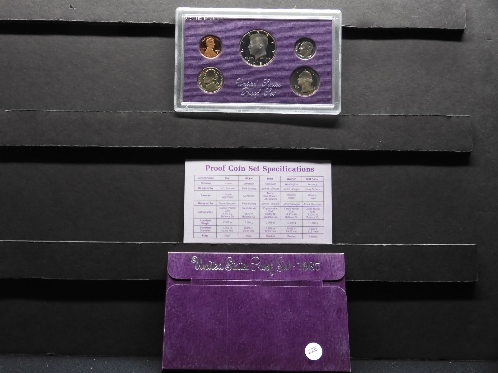 1987-S US Mint Proof Set. OGP (1 of 4)