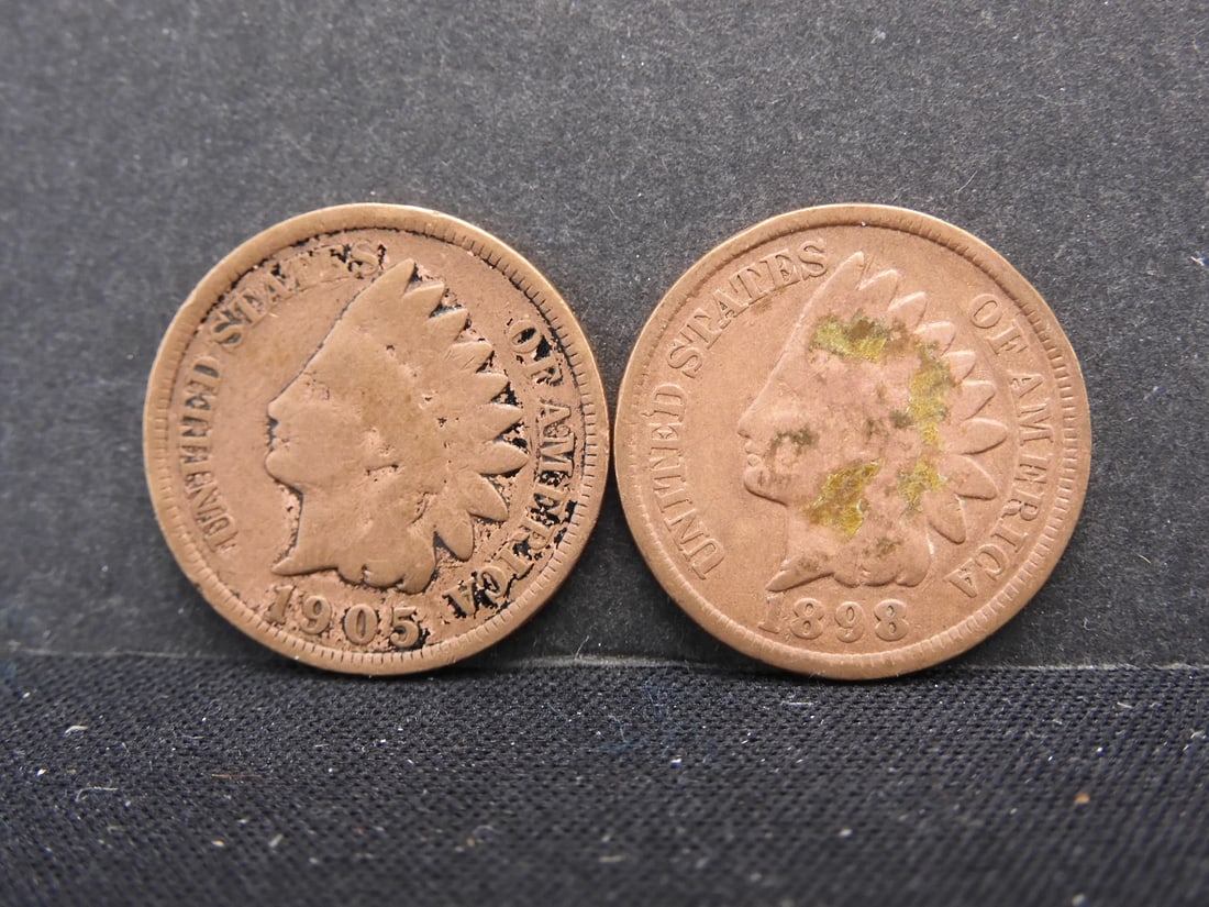 1898 1905 Indian Head Cents (1 of 2)