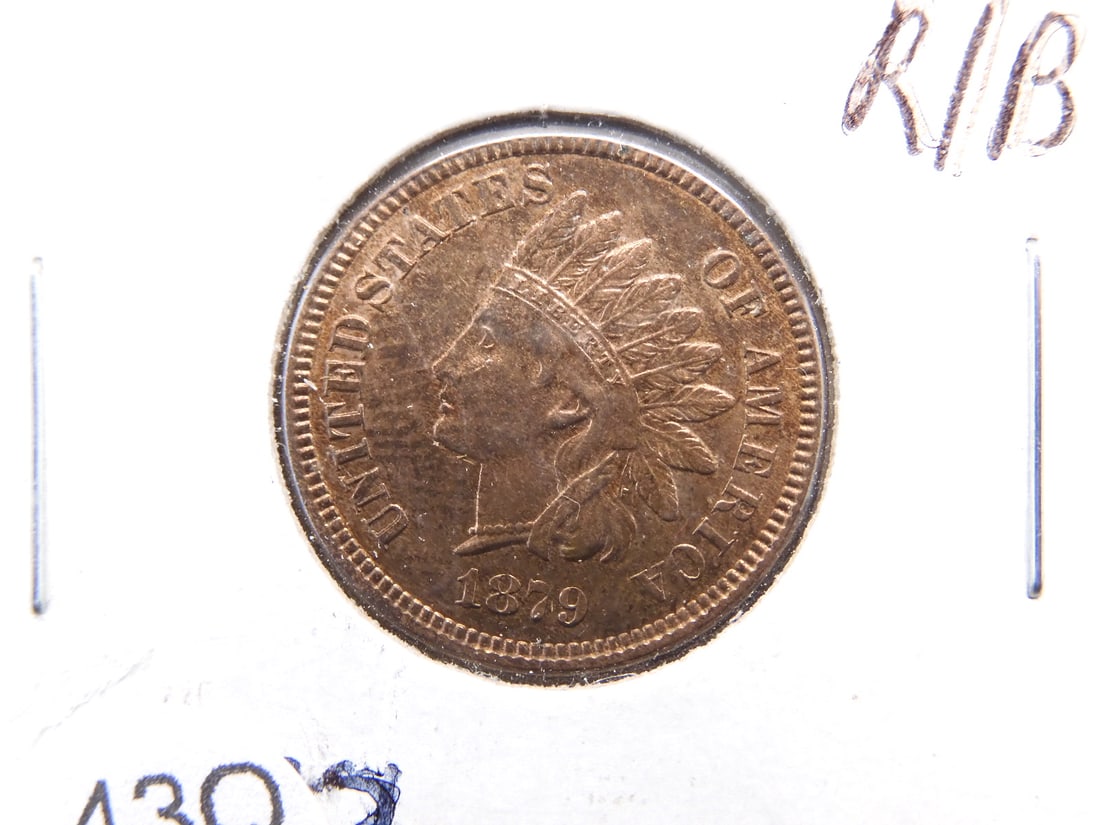 1879 Indian Head Cent R/B Semi-Key Date (1 of 3)