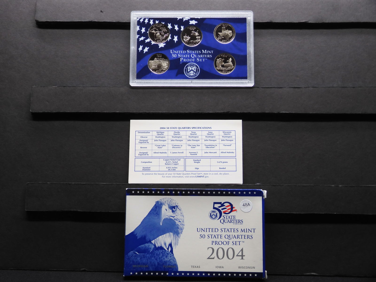 2004-S U.S. Mint State Quarter Proof Set In OGP (1 of 3)