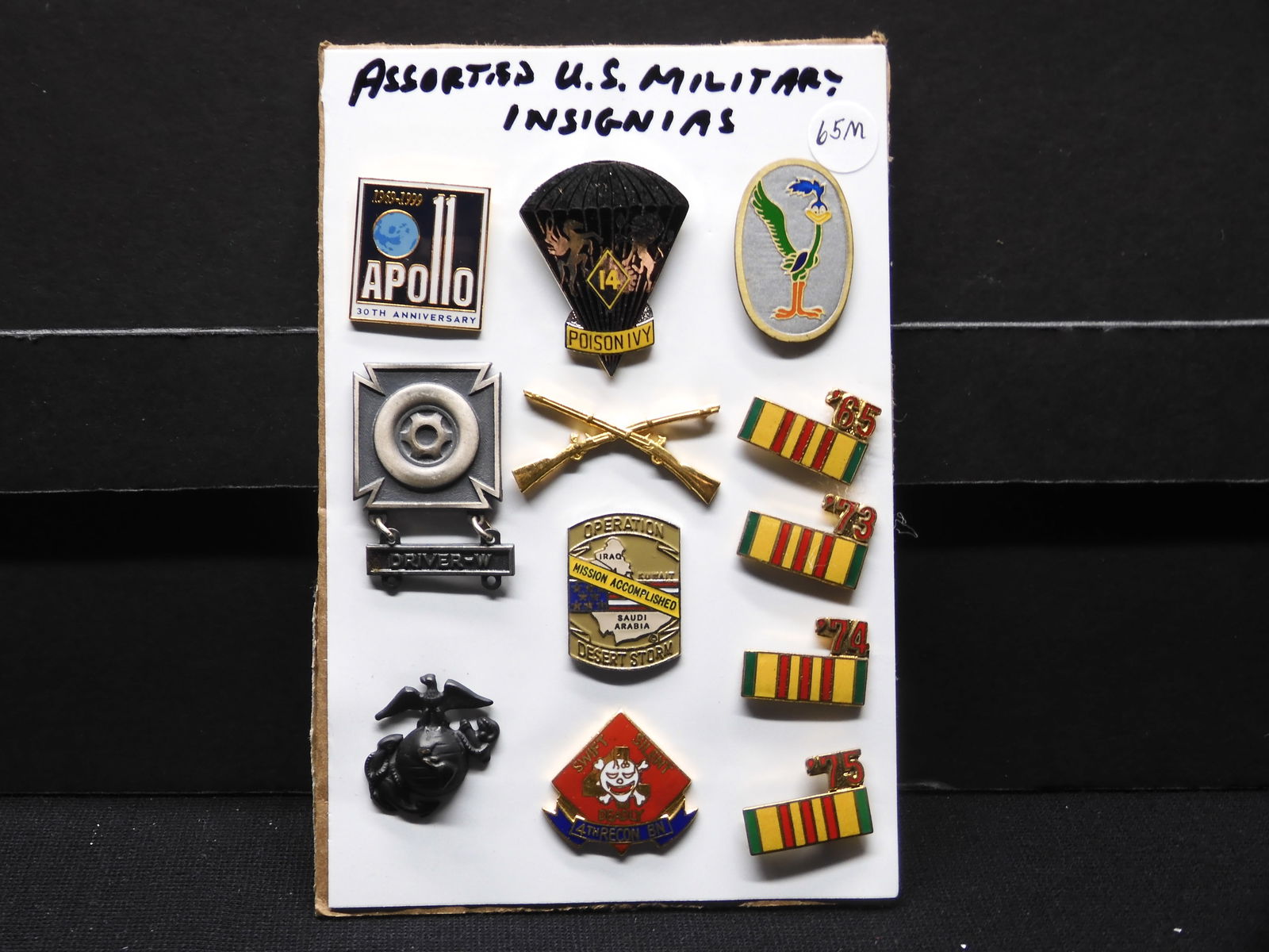 12 Assorted U.S. Military Insignias (1 of 4)