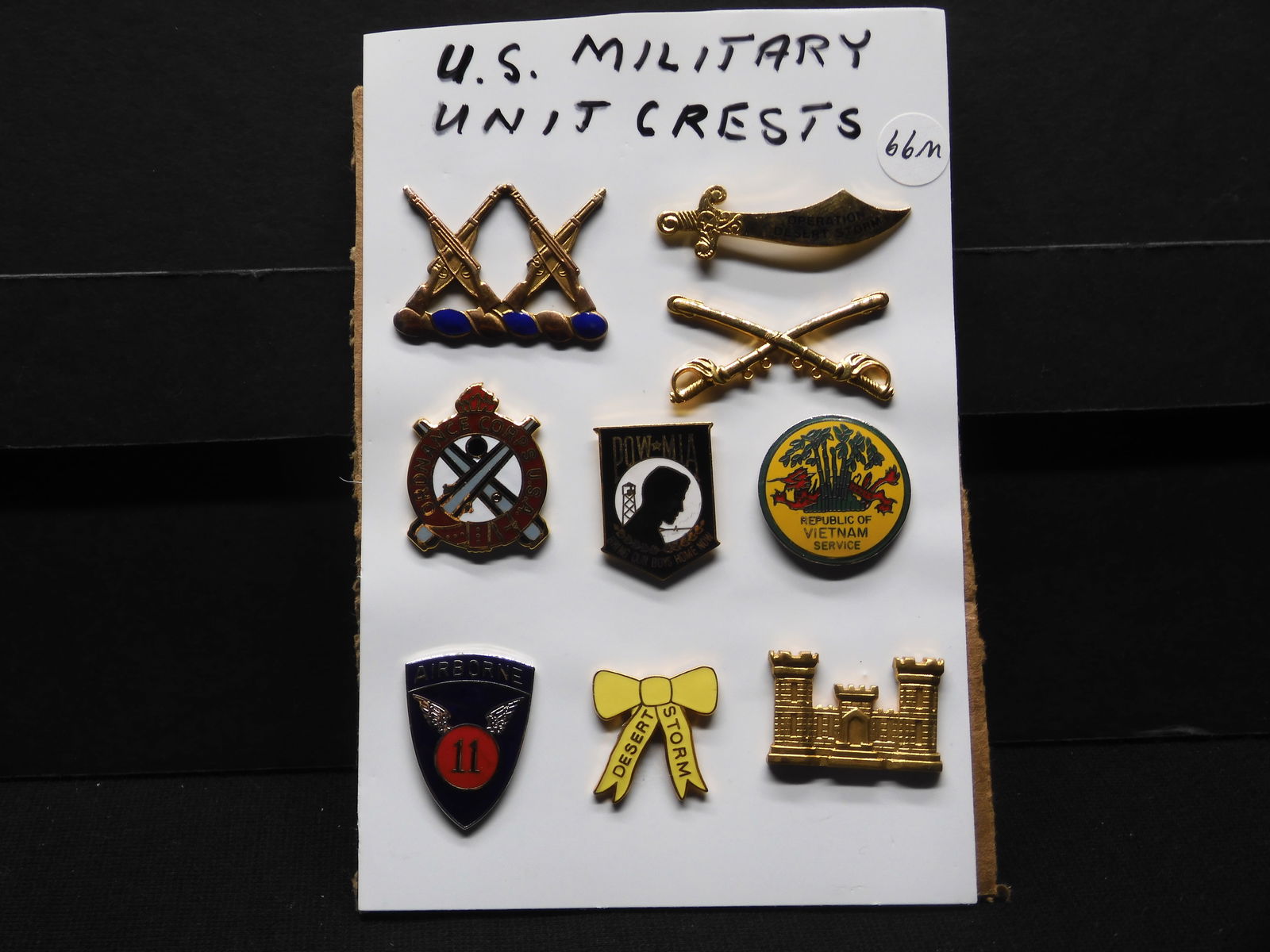9 Assorted U.S. Military Crests (1 of 4)