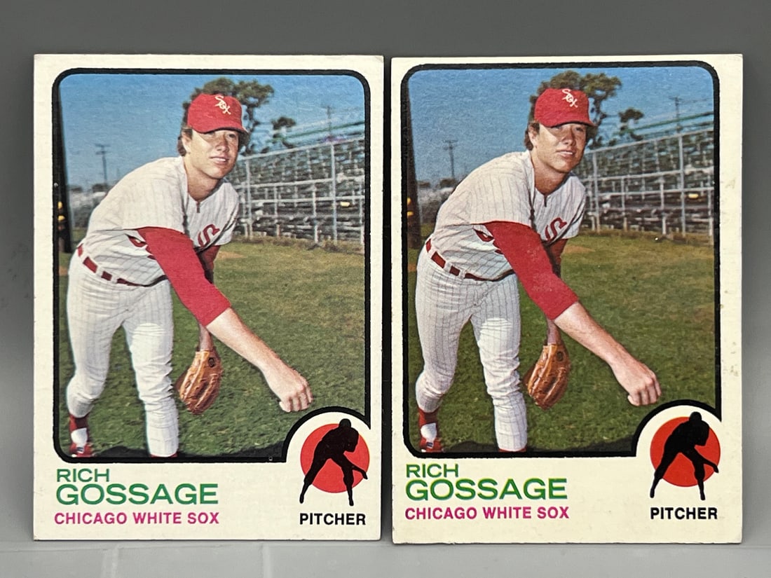 Lot of (2) 1973 Topps Goose Gossage RC's #174: Lot of (2) 1973 Topps Goose Gossage RC's #174