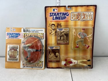 1989 Starting Lineup Baseball Greats Pete Rose/Johnny Bench & 1994 Cooperstown Collection Starting