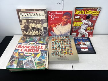 Lot of (6) Assorted Baseball Magazines & Collectibles Books