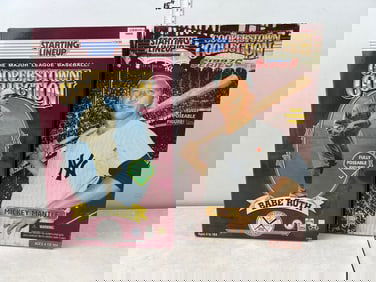 1996 Hasbro Cooperstown Collection 12" Starting Lineup Babe Ruth & 1997 Cooperstown Collection 12"