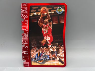 1997 Upper Deck Authenticated Michael Jordan 11-Time All Star Oversized Die Cut #/5000