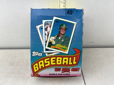 1989 Topps Baseball Complete Wax Box