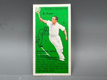 1936 John Player & Sons Daniel Prenn Backhand Drive #24