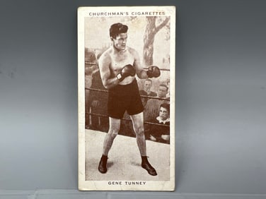 1938 Churchman Boxing Personalities Gene Tunney #35
