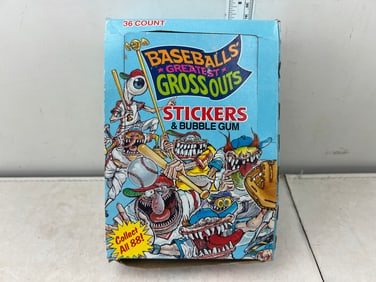 1988 Leaf Baseball's Greatest Gross Outs Complete Wax Box