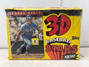 1985 Topps 3-D Baseball Stars Sealed Wax Box