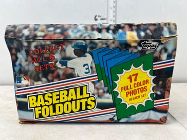1983 Topps Baseball Foldouts Complete Wax Box
