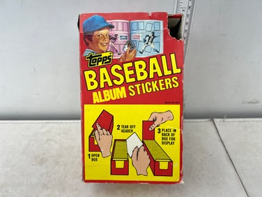 1982 Topps Baseball Album Stickers Unopened Wax Box