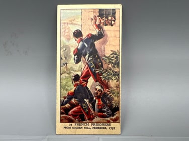 1937 Mars Milky Way Famous Escapes From Prisons, Dungeons, ETC. French Prisoners From Golden Hill,