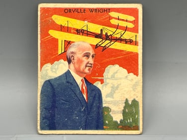 1934 National Chicle Skybirds Orville Wright #49