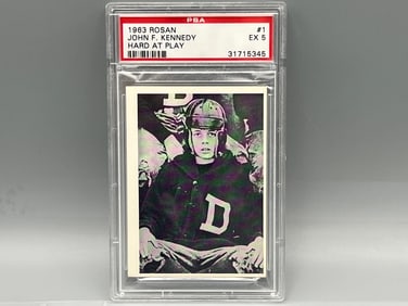 1963 Rosan John F. Kennedy Hard At Play #1 PSA EX 5