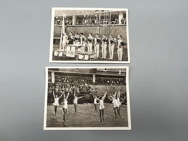 Lot of (2) 1952 German Olympic Sports Photographs
