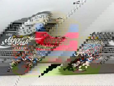 1991 Burwood Coca Cola Classic Baseball Scoreboard Vinyl Clock