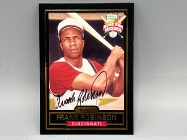 1999 Hillshire Farms Home Run Heroes Frank Robinson Hand Signed Card - No COA