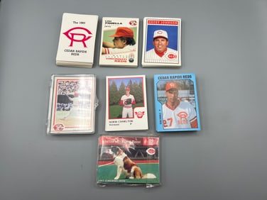 Lot of Cincinnati Reds Baseball & Minor League Baseball Vintage Mini Sets W/ Some Partial Sets -