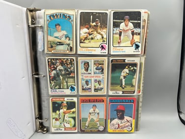 Binder of 1970's Baseball Cards W/ Lots of Stars & Rookies - Varying Conditions but many are lower