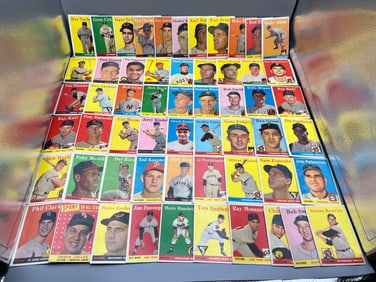Lot of (55+) 1958 Topps Baseball Cards - Varying Conditions