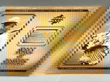 2001 Upper Deck Cooperstown Collection Jim Bottomley Hall of Famers Game Used Bat Relic