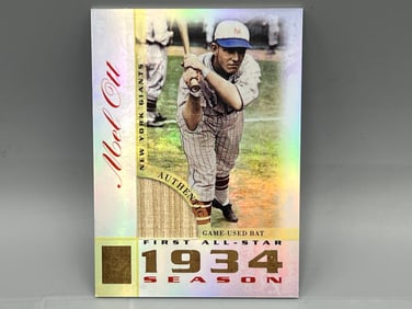 2003 Topps Tribute Mel Ott Game Used Bat Relic