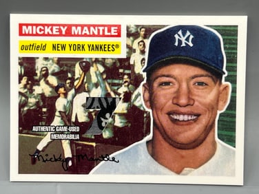 2007 Topps Mickey Mantle Game Used Memorabilia Patch Card