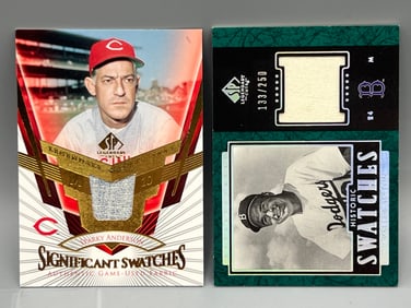 2004 Upper Deck Legendary Cuts Sparky Anderson Game Used Jersey Relic & Walt Alston SP Legendary