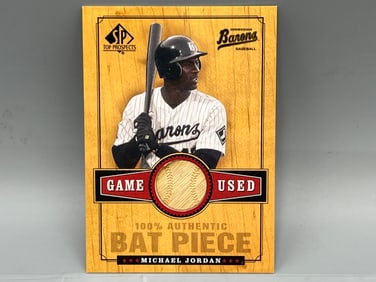 2000 Upper Deck SP Top Prospects Michael Jordan Baseball Game Used Bat Relic