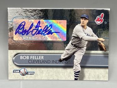 2005 Topps Team Topps Bob Feller Autograph Card