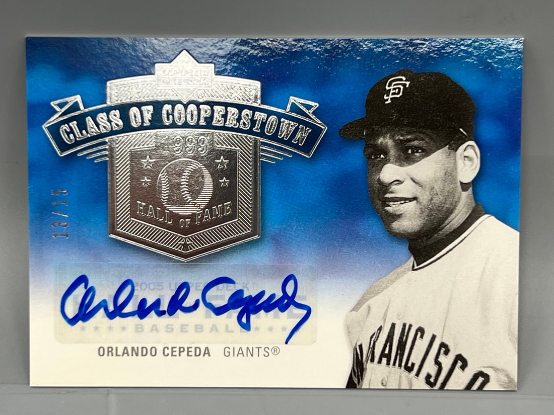 2005 Upper Deck Class of Cooperstown Orlando Cepeda Auto #13/15 (1 of 2)