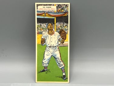 1955 Topps Double Header Vic Power & Ed Bailey #29 & #30