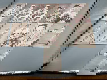 Lot of (11) 1947-66 Exhibits Baseball Cards W/ Stars - Varying Conditions