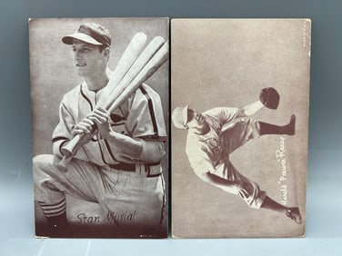 1947-66 Exhibits Stan Musial & Pee Wee Reese