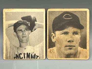 1948 Bowman Ewell Blackwell #2 & Herman Wehmeier #46