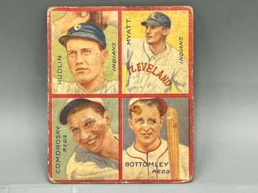 1935 Goudey 4 In 1 Bottomley/Hudlin/Myatt/Comorosky