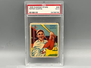 1935 Diamond Stars Pepper Martin #26 PSA VG 3